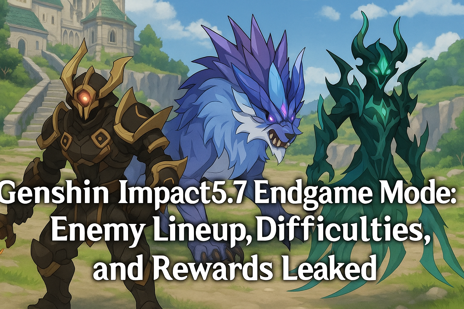 Genshin Impact, Genshin Impact 5.7 Endgame Mode, Endgame Mode leaks, Weapon Skins, Genshin Impact leaks, HoYoverse