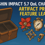 Genshin Impact, Genshin Impact 5.7 QoL, Artifact Preset, QoL Changes, Genshin Impact leaks, HoYoverse